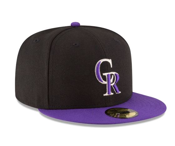 New Era Colorado Rockies Home Authentic Collection 59fifty Fitted On Field Collection-Black product image 3, provided for