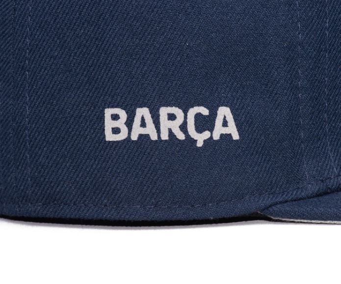 Fi Collection FC Barcelona Braveheart Fitted Hat-Navy product image 6, provided for visual reference and product detail
