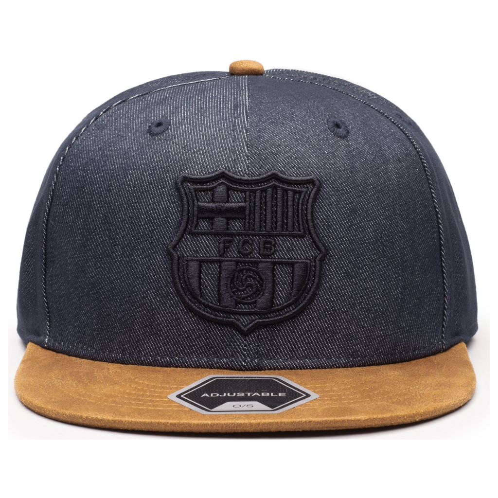 Fi Collections FC Barcelona Orion Snapback-Blue/Brown product image 1, provided for visual reference and product detail