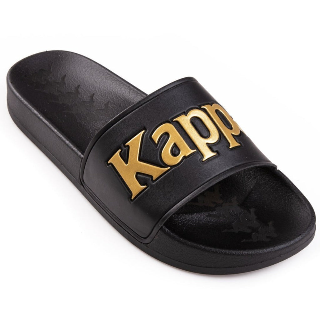 Kappa 222 Banda Adam 9 Slides - Black Yellow Gold product image 1, provided for visual reference and product detail review
