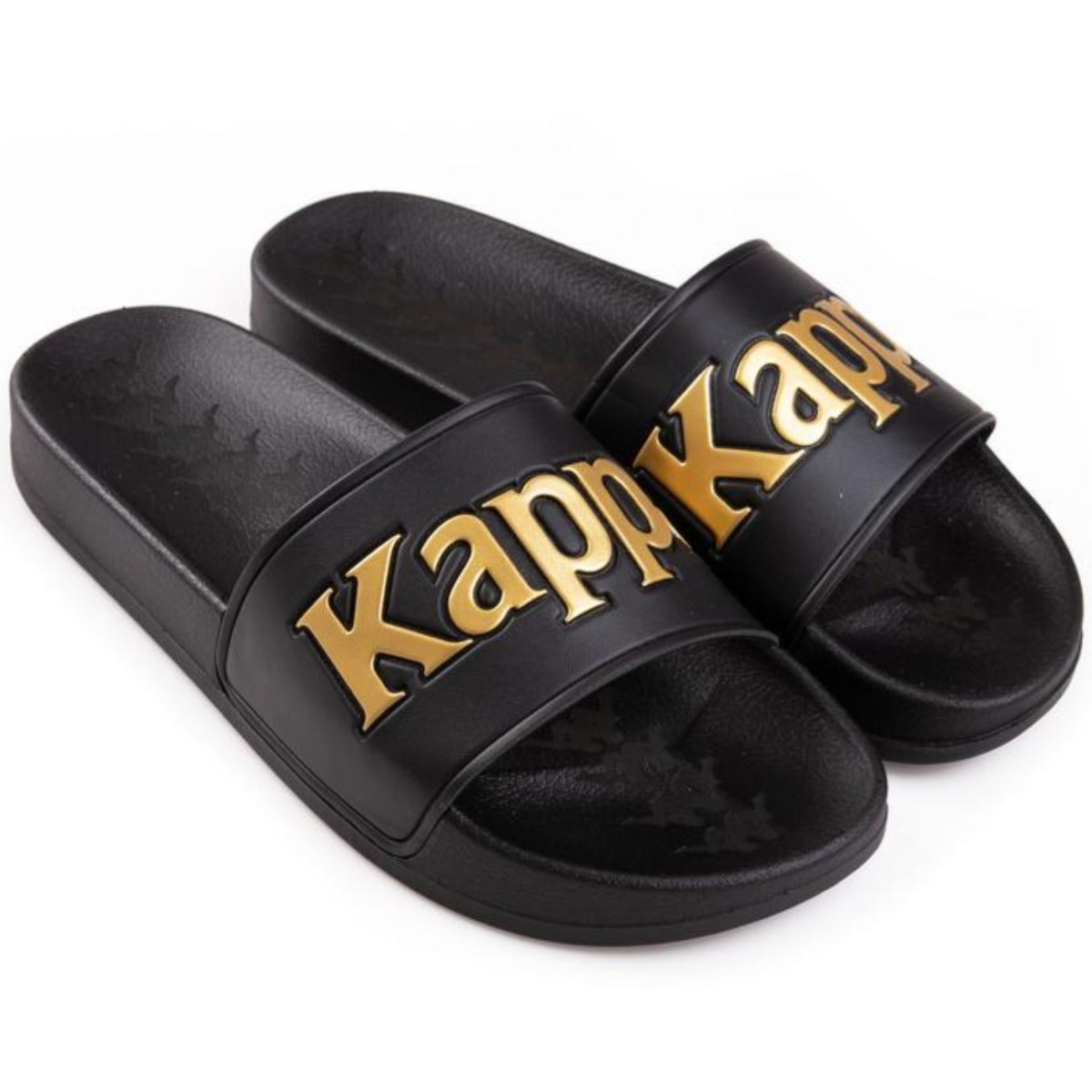 Kappa 222 Banda Adam 9 Slides - Black Yellow Gold product image 3, provided for visual reference and product detail review