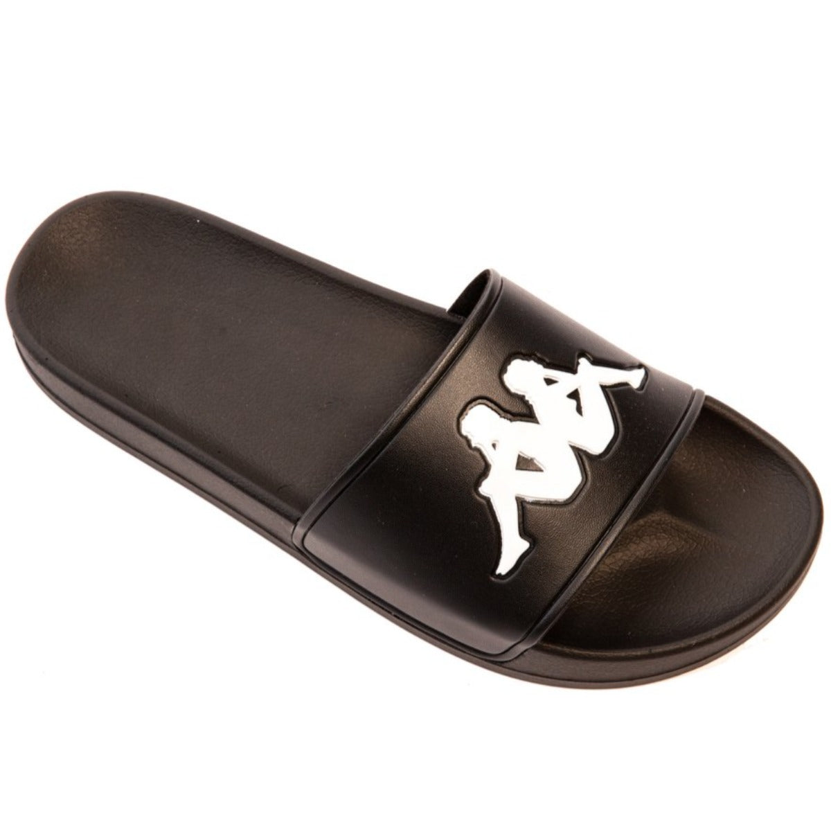 Kappa Authentic Adam 2 Slides - Black White product image 1, provided for visual reference and product detail review