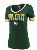 New Era Oakland A'S Womens V Neck product image 1, provided for visual reference and product detail review