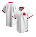 Nike Men Cincinnati Reds White Home Cooperstown Collection Team Jersey product image 1, provided for visual reference and