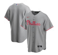 Nike Men Philadelphia Phillies Gray Road 2020 Replica Team Jersey product image 1, provided for visual reference and product