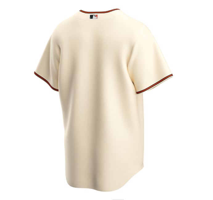 Nike Men San Francisco Giants Cream Home 2020 Official Replica Team Jersey product image 3, provided for visual reference