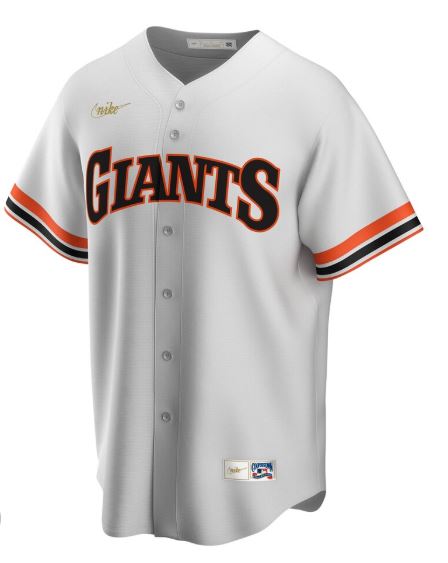 Nike Mens San Francisco Giants White Home 2020 Cooperstown Collection Team Jersey product image 2, provided for visual
