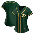 Nike Women Oakland Athletics Green Alternate 2020 Replica Team Jersey product image 1, provided for visual reference and