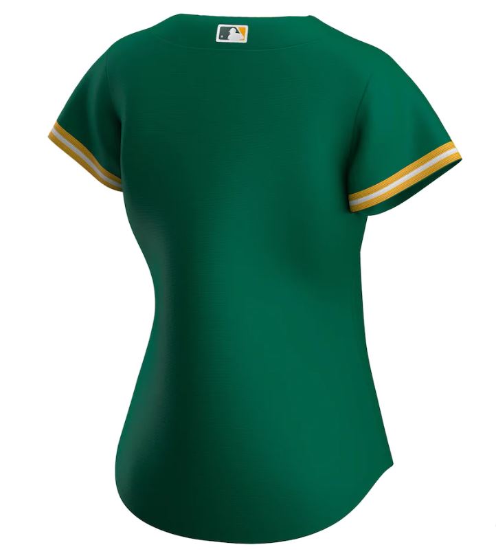 Nike Women Oakland Athletics Kelly Green Alternate 2020 Replica Team Jersey product image 3, provided for visual reference