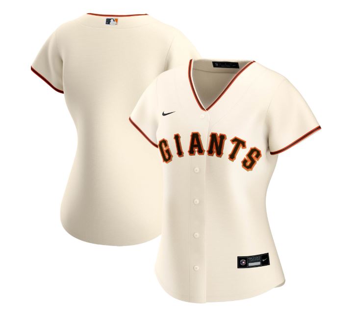 Nike Women San Francisco Giants Cream Home 2020 Replica Team Jersey product image 3, provided for visual reference and