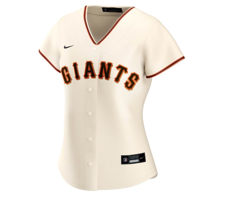 Nike Women San Francisco Giants Cream Home 2020 Replica Team Jersey product image 1, provided for visual reference and