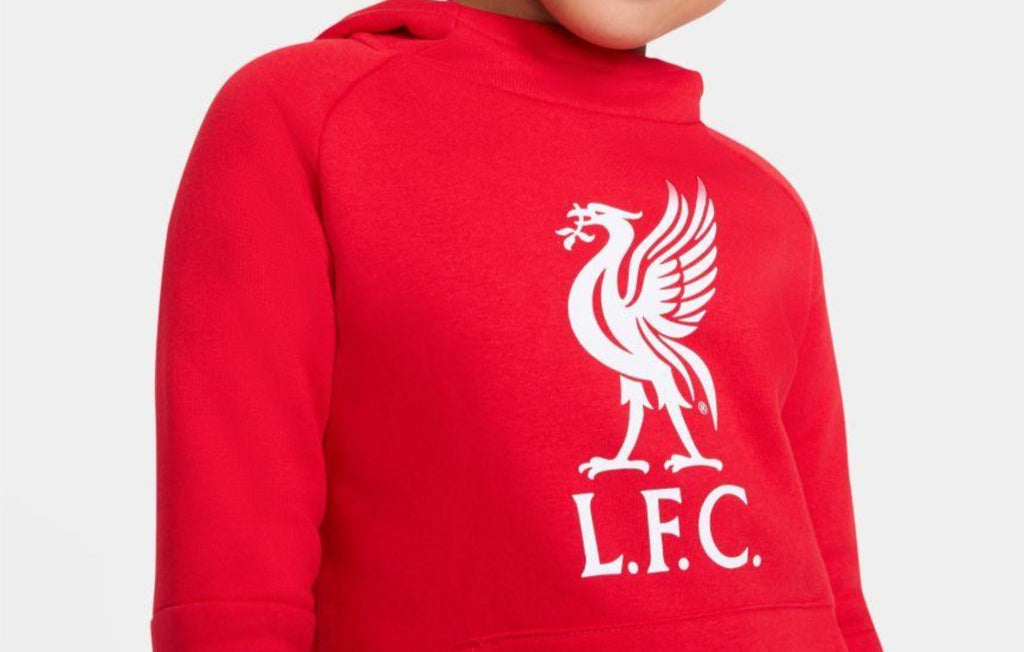 Nike Youth Liverpool F.C Fleece Pullover Soccer Hoodie product image 5, provided for visual reference and product detail