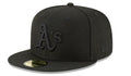 Oakland Athletics New Era Basic Collection Fitted 59Fifty-Black product image 1, provided for visual reference and product