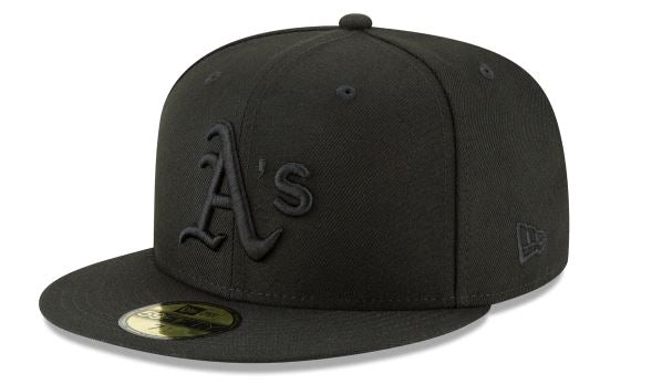 Oakland Athletics New Era Basic Collection Fitted 59Fifty-Black product image 1, provided for visual reference and product