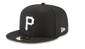 Pittsburgh Pirates New Era Basic Collection Fitted 59Fifty-Black And White product image 1, provided for visual reference