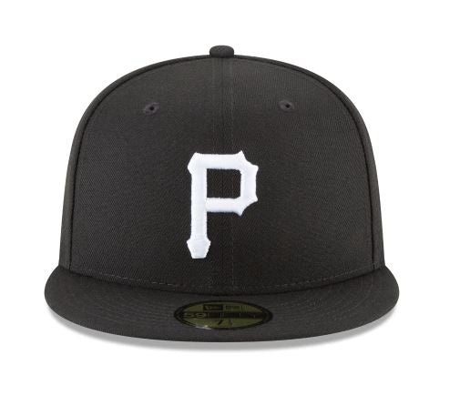 Pittsburgh Pirates New Era Basic Collection Fitted 59Fifty-Black And White product image 5, provided for visual reference