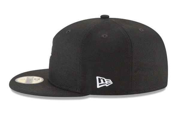 Pittsburgh Pirates New Era Basic Collection Fitted 59Fifty-Black And White product image 2, provided for visual reference