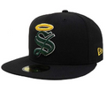 New Era Santos Laguna Soccer 59FIFTY FITTED HAT-BLACK product image 1, provided for visual reference and product detail