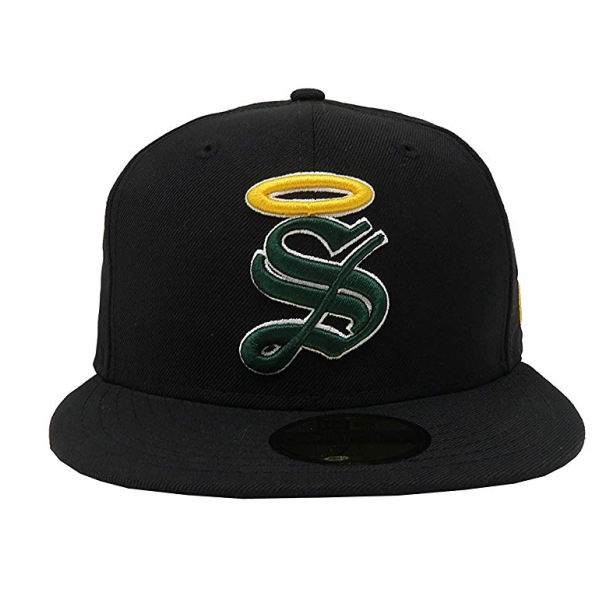 New Era Santos Laguna Soccer 59FIFTY FITTED HAT-BLACK product image 2, provided for visual reference and product detail