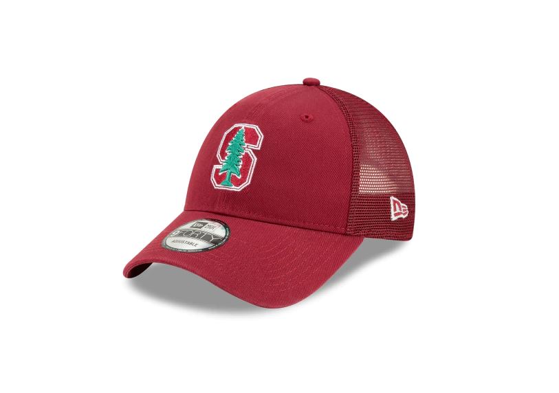 Stanford Cardinal New Era Trucker 9Forty Adjustable-Maroon product image 1, provided for visual reference and product detail
