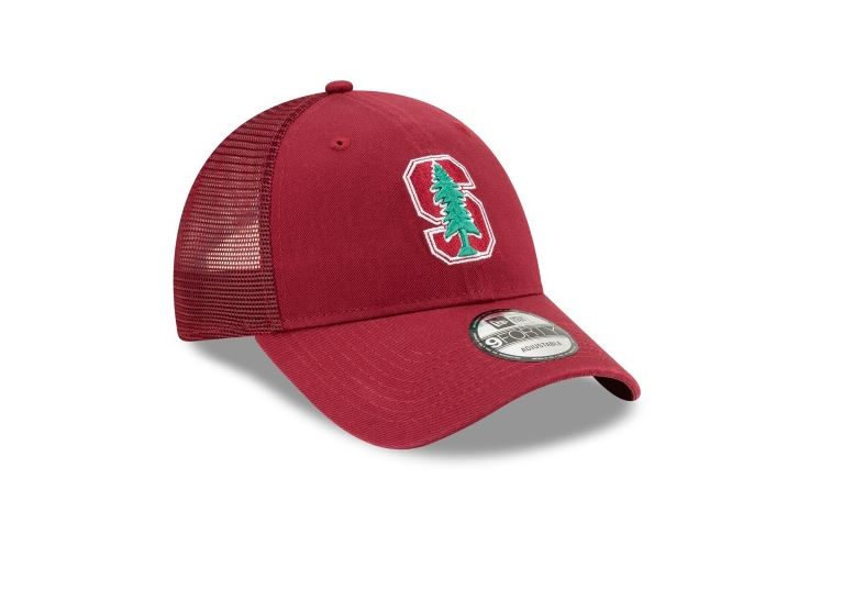 Stanford Cardinal New Era Trucker 9Forty Adjustable-Maroon product image 3, provided for visual reference and product detail