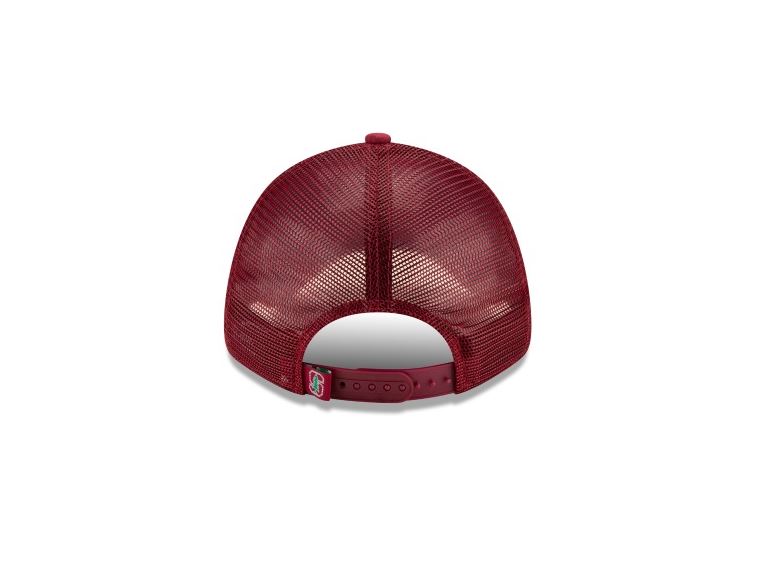 Stanford Cardinal New Era Trucker 9Forty Adjustable-Maroon product image 6, provided for visual reference and product detail