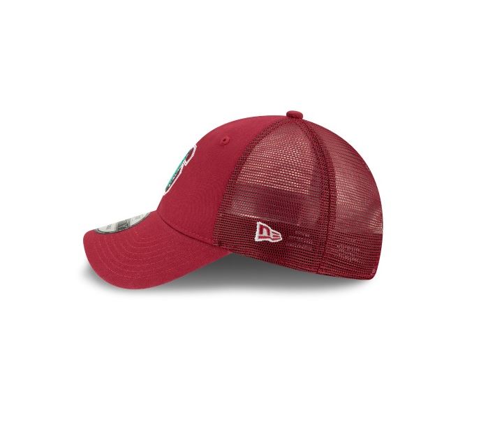 Stanford Cardinal New Era Trucker 9Forty Adjustable-Maroon product image 4, provided for visual reference and product detail