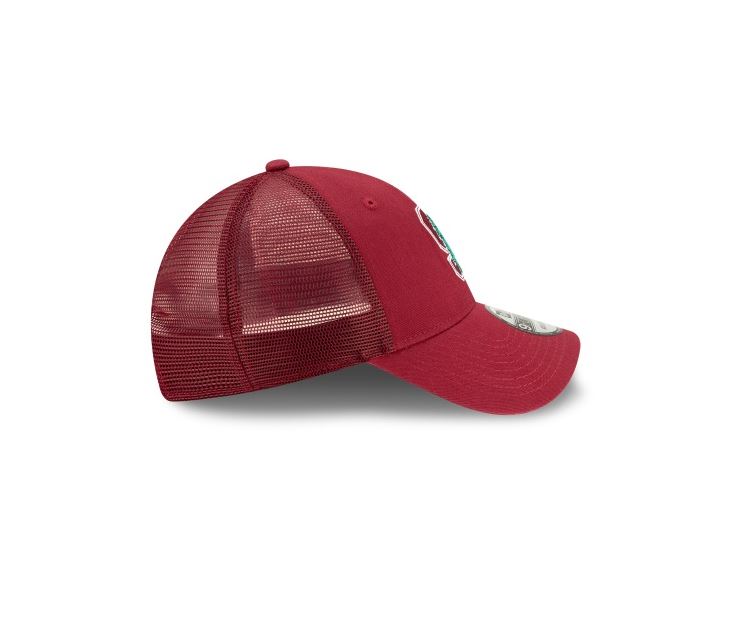 Stanford Cardinal New Era Trucker 9Forty Adjustable-Maroon product image 5, provided for visual reference and product detail