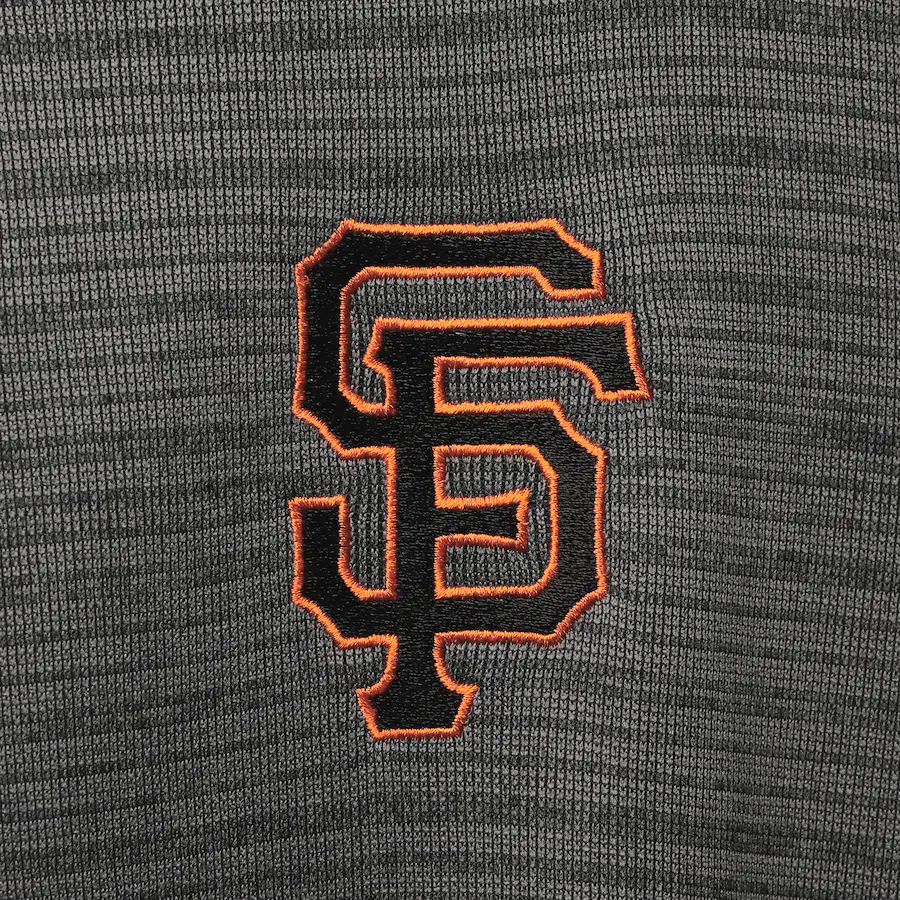 San Francisco Giants Antigua Frontier Quarter-Zip Pullover Jacket - Gray product image 3, provided for visual reference and