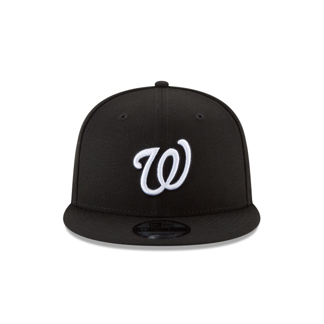 WASHINGTON NATIONALS NEW ERA BASIC COLLECTION Snapback 9FIFTY-BLACK AND WHITE product image 3, provided for visual reference