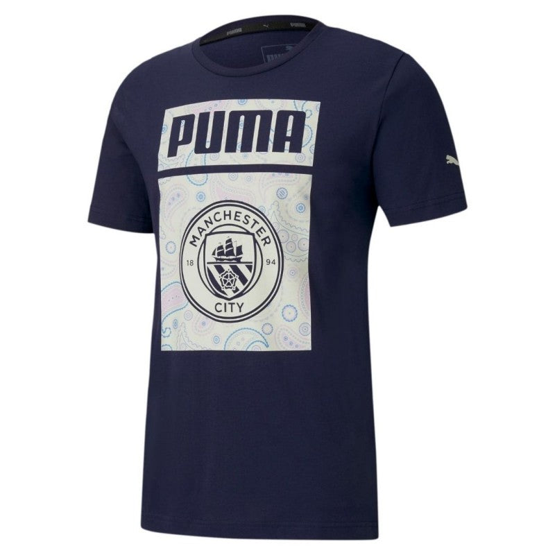 PUMA MANCHESTER CITY F.C FTBL CORE T-Shirt-PEACOAT/WHISPER/WHITE product image 1, provided for visual reference and product