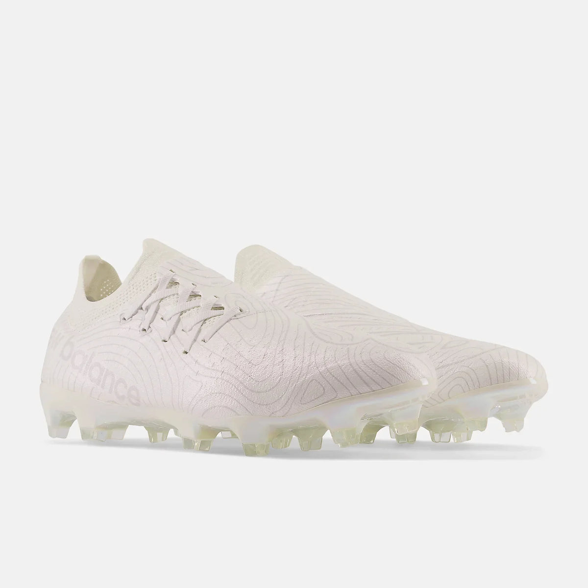 New Balance Furon V7 Pro Fg White Wide Soccer Cleats - Model Sf1Fww7 product image 3, provided for visual reference and