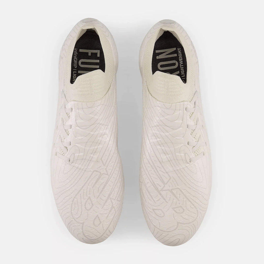 New Balance Furon V7 Pro Fg White Wide Soccer Cleats - Model Sf1Fww7 product image 4, provided for visual reference and