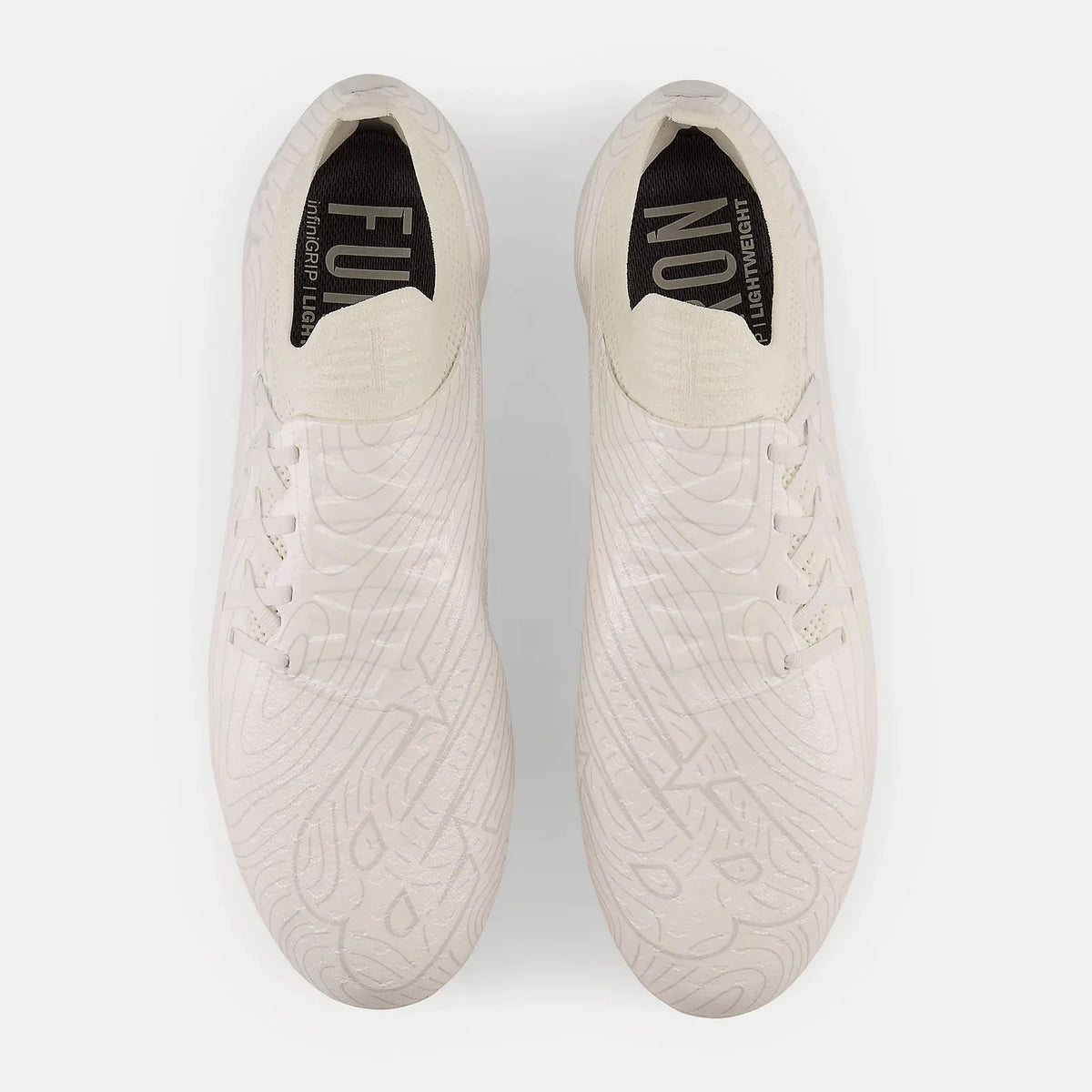 New Balance Furon V7 Pro Fg White Wide Soccer Cleats - Model Sf1Fww7 product image 4, provided for visual reference and