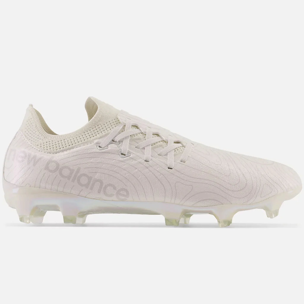 New Balance Furon V7 Pro Fg White Wide Soccer Cleats - Model Sf1Fww7 product image 1, provided for visual reference and