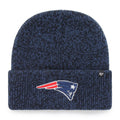 New England Patriots '47 Navy Brain Freeze Cuffed Knit Hat product image 1, provided for visual reference and product detail