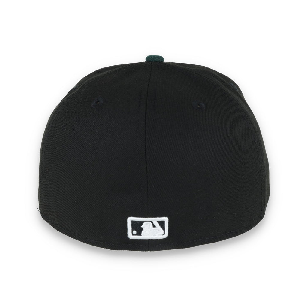 New Era 59Fifty Oakland Athletics SCRIPT CAP- BLK/GRN product image 5, provided for visual reference and product detail