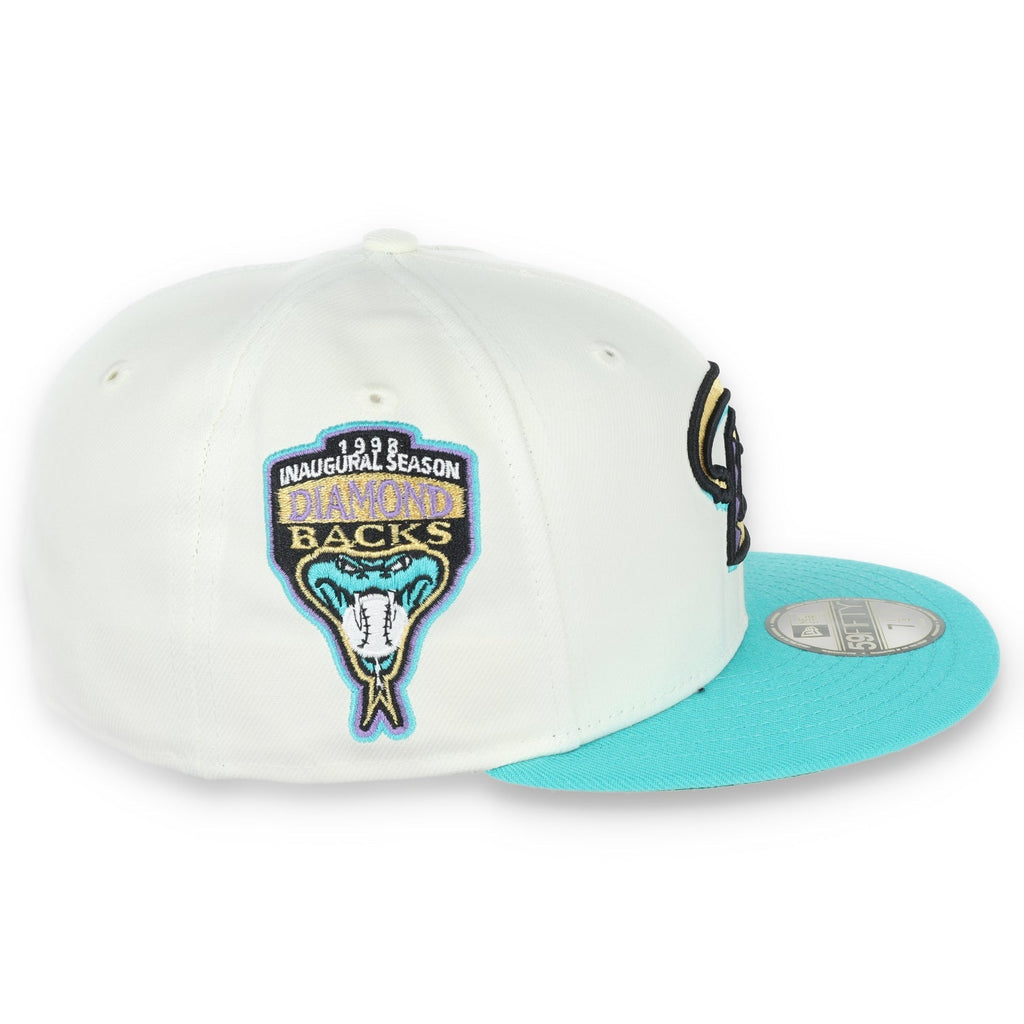 New Era Arizona Diamondbacks Patch 59FIFTY Fitted Ivory Hat product image 4, provided for visual reference and product