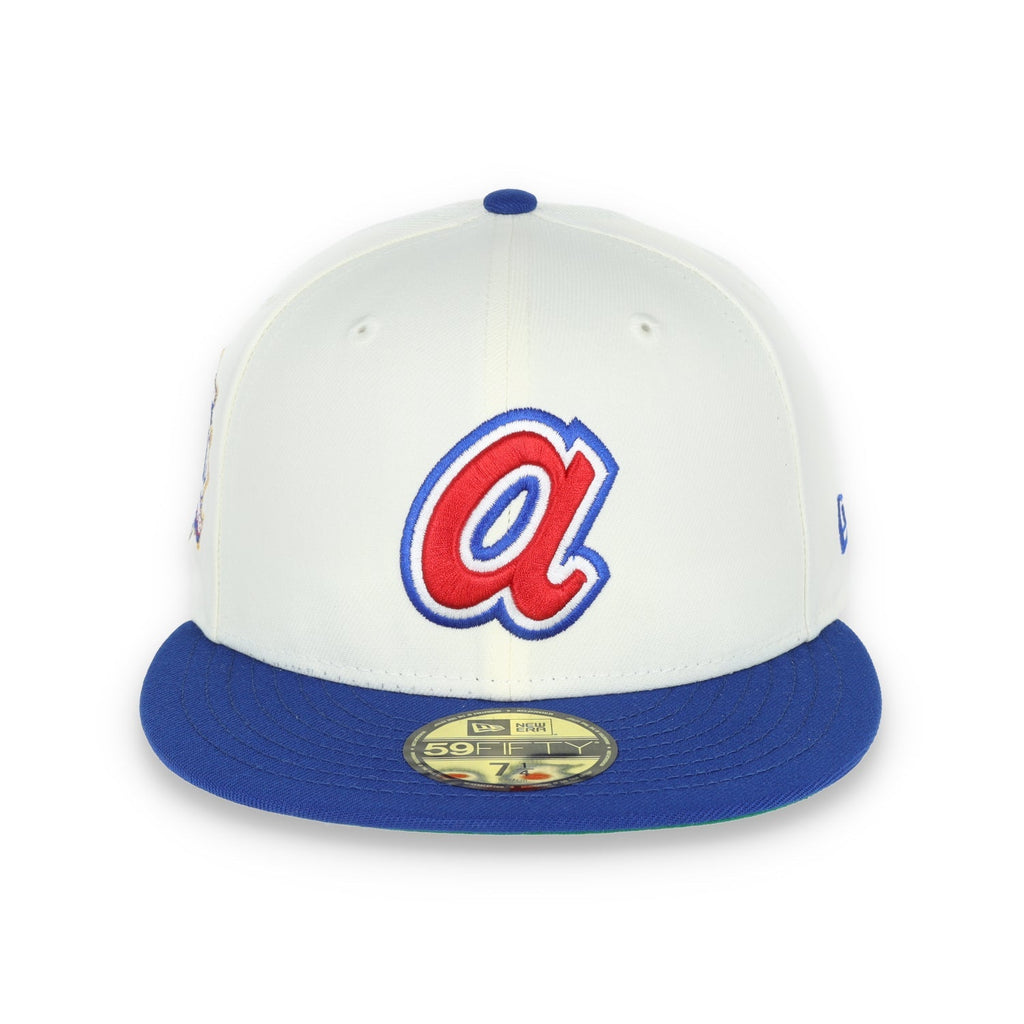 New Era Atlanta Braves 150th Anniversary Patch 59FIFTY Fitted Ivory Hat product image 3, provided for visual reference and
