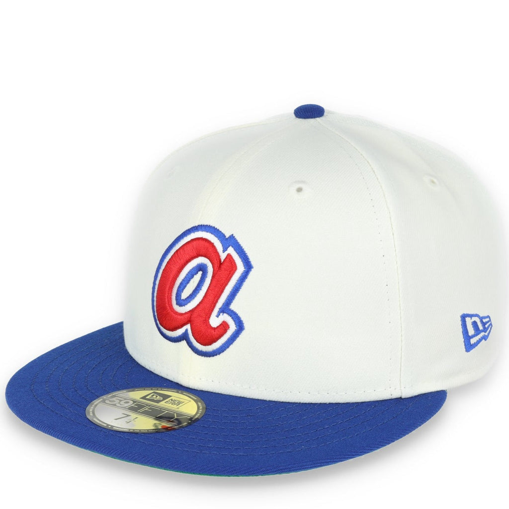 New Era Atlanta Braves 150th Anniversary Patch 59FIFTY Fitted Ivory Hat product image 2, provided for visual reference and