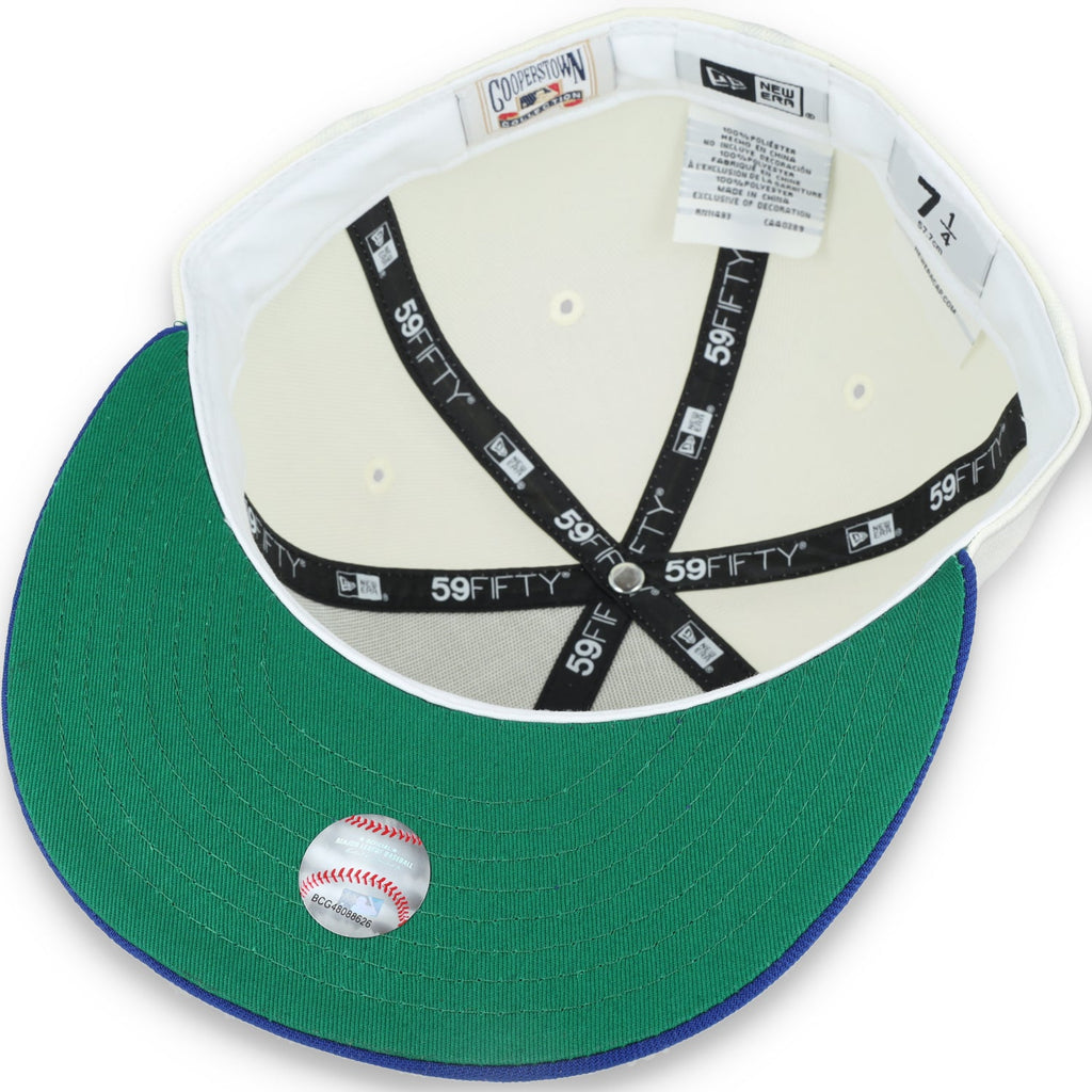 New Era Atlanta Braves 150th Anniversary Patch 59FIFTY Fitted Ivory Hat product image 7, provided for visual reference and