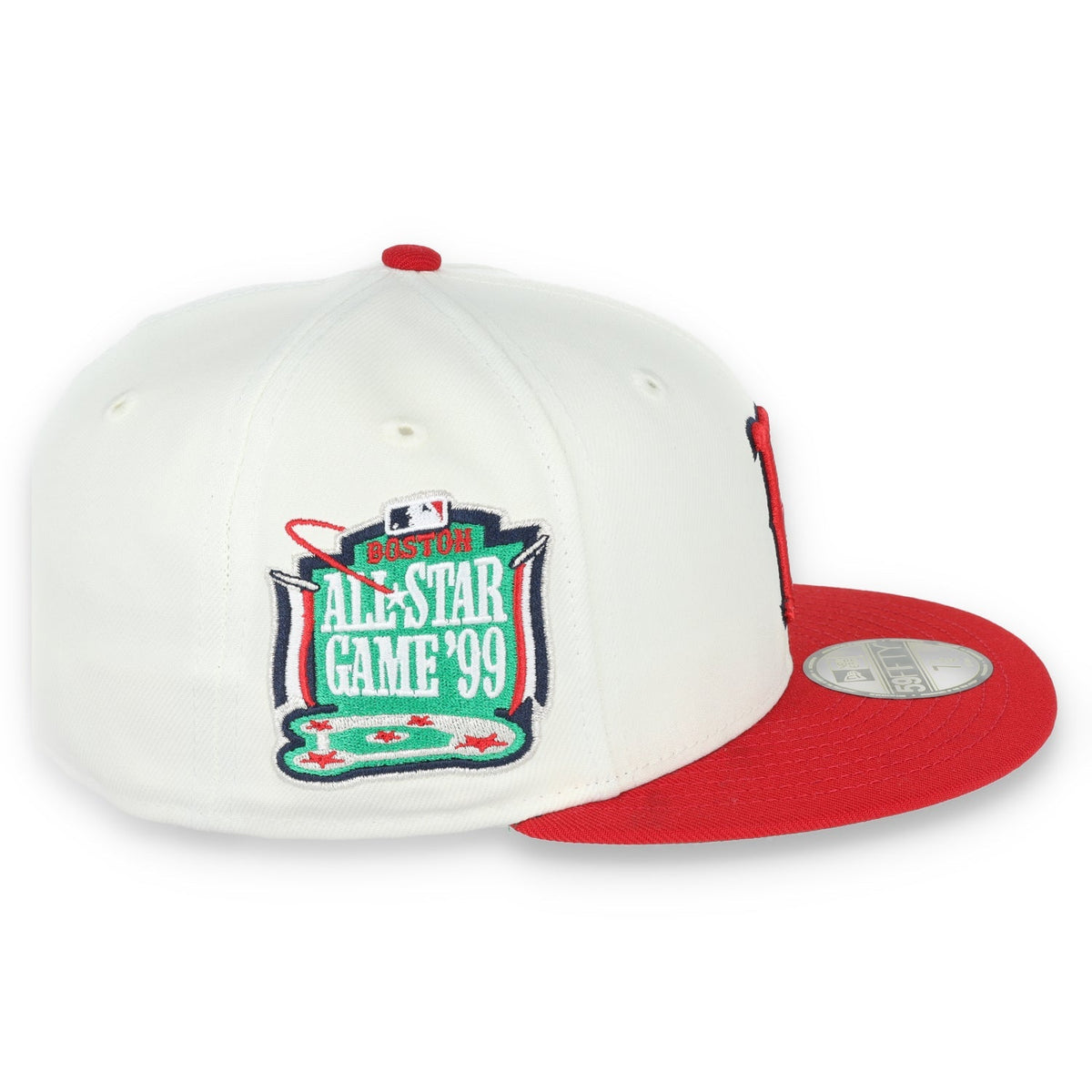 New Era Boston Red Sox 1999 All Star Game Patch 59FIFTY Fitted Ivory Hat product image 4, provided for visual reference and