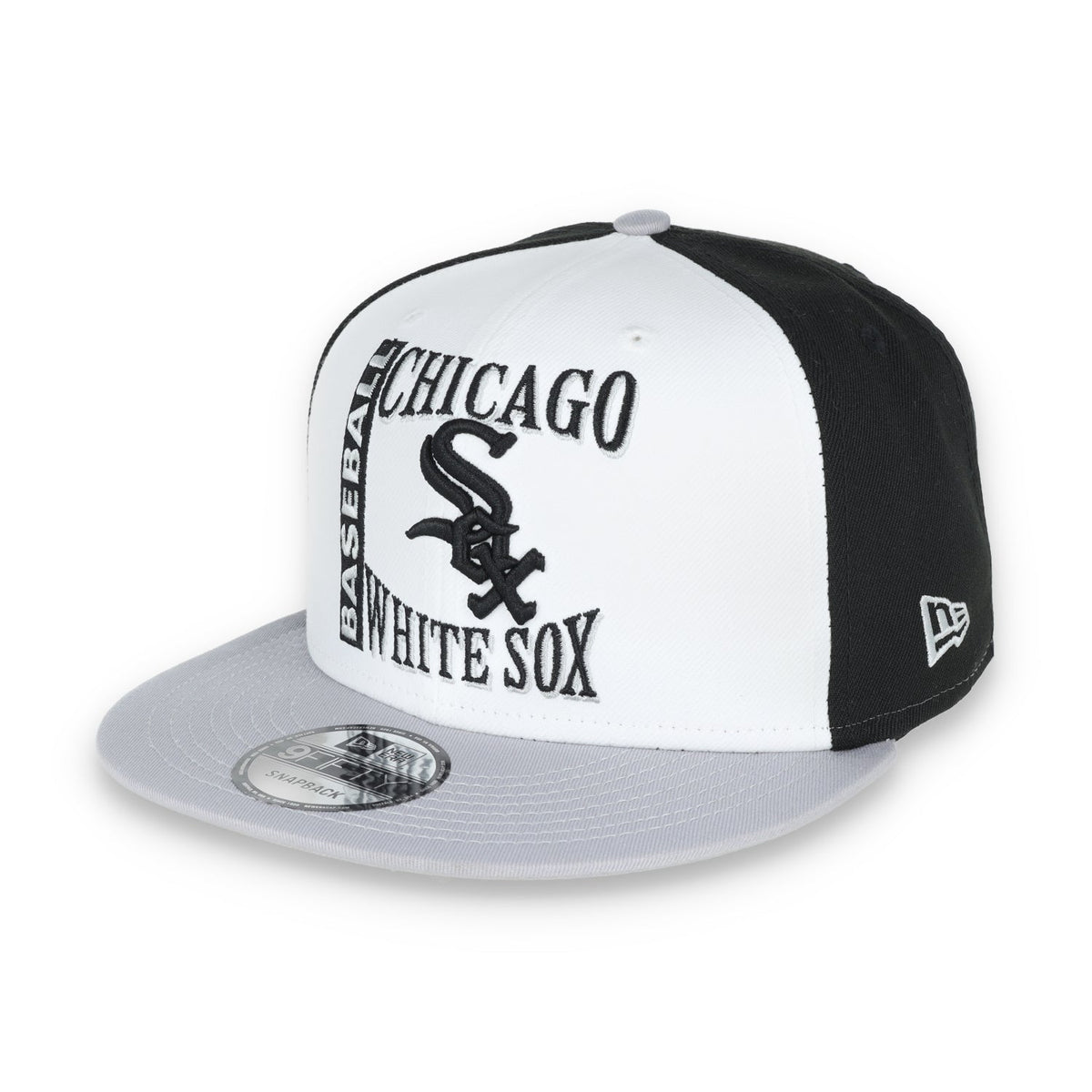 New Era Chicago White Sox Retro Sport 9FIFTY Snapback Hat - White/Black product image 3, provided for visual reference and