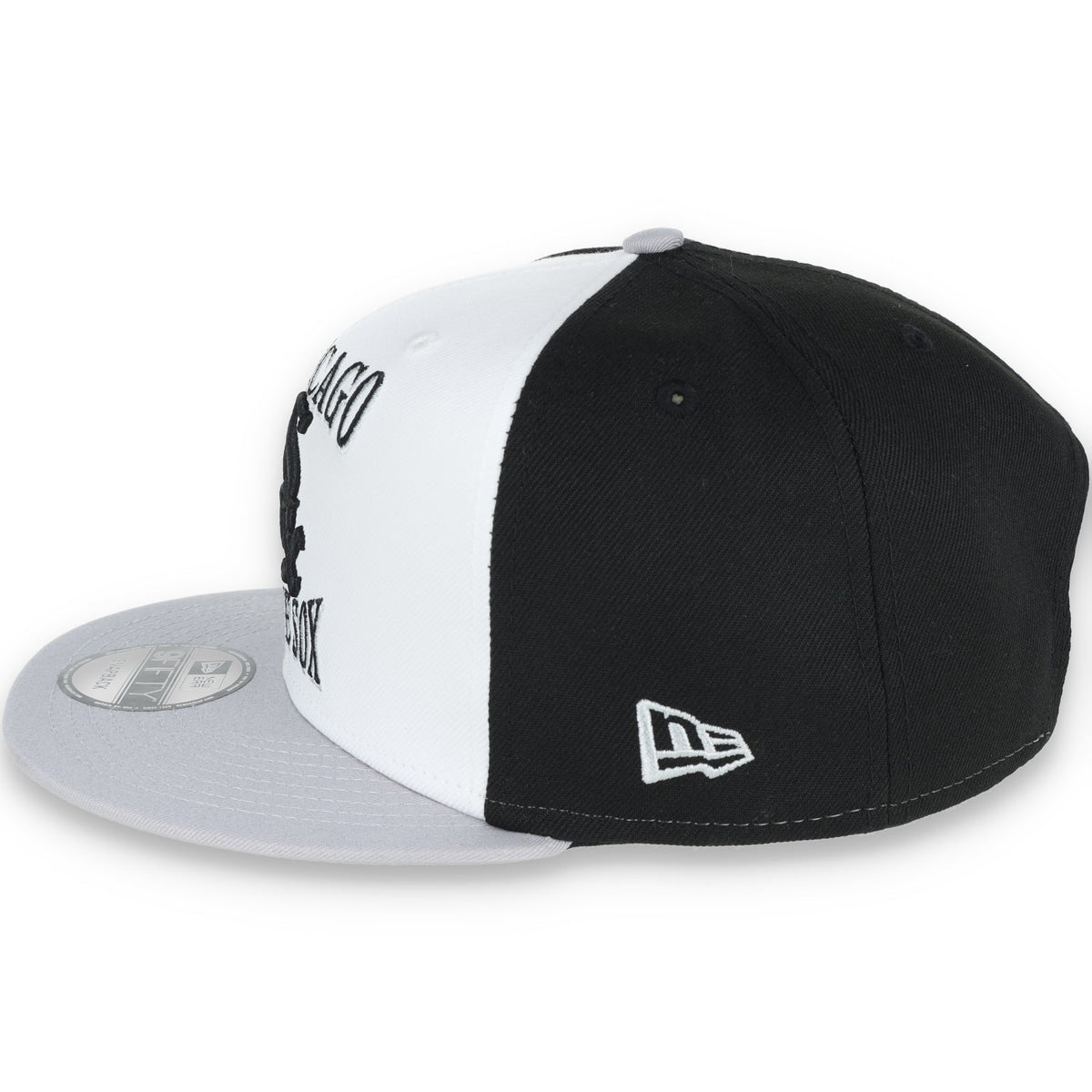New Era Chicago White Sox Retro Sport 9FIFTY Snapback Hat - White/Black product image 4, provided for visual reference and