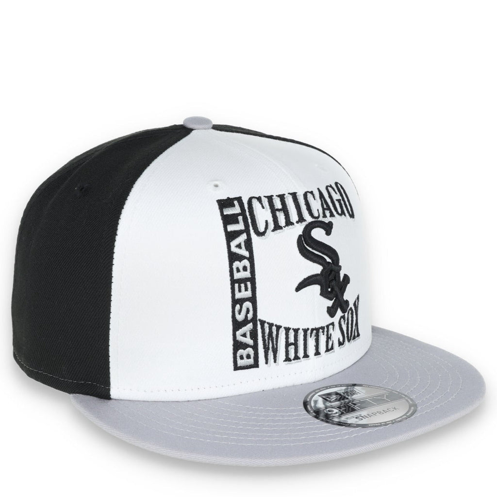 New Era Chicago White Sox Retro Sport 9FIFTY Snapback Hat - White/Black product image 1, provided for visual reference and