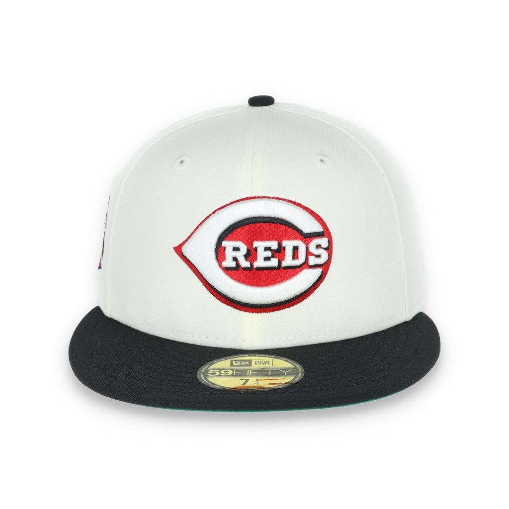 New Era Cincinnati Red Patch 59FIFTY Fitted Ivory Hat product image 3, provided for visual reference and product detail