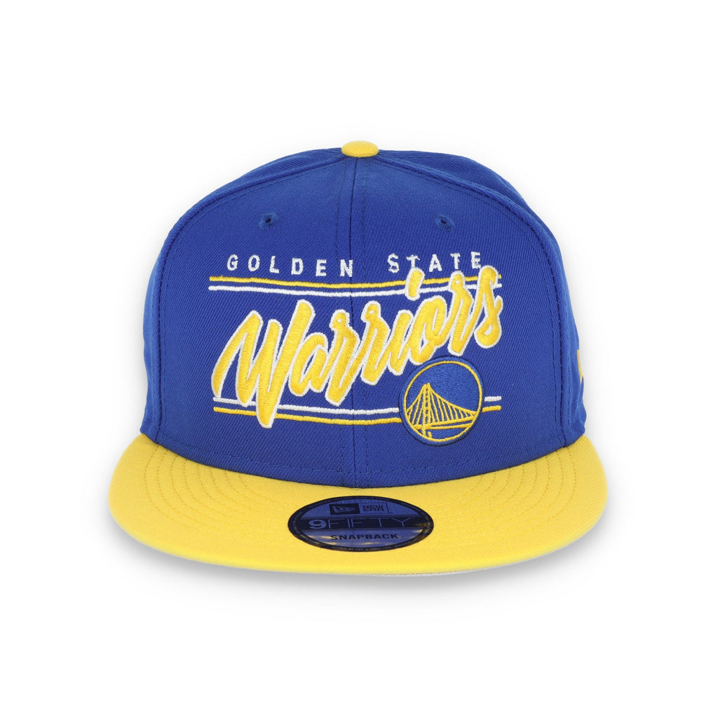 New Era Golden State Warriors Team Script 9FIFTY Snap Hat product image 2, provided for visual reference and product detail