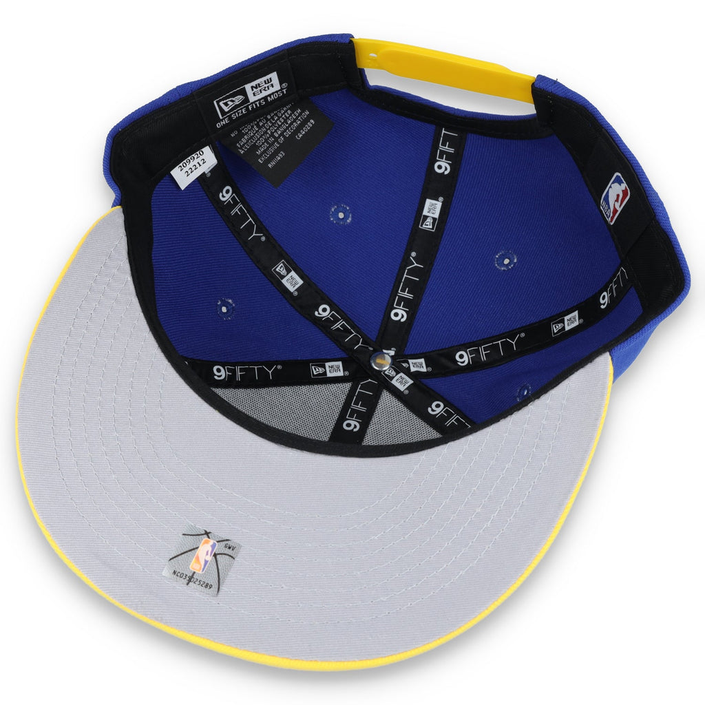 New Era Golden State Warriors Team Script 9FIFTY Snap Hat product image 7, provided for visual reference and product detail
