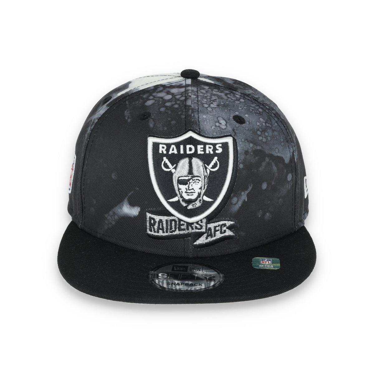 New Era Las Vegas Sideline Ink Dye 9FIFTY Snapback Hat-Black product image 3, provided for visual reference and product