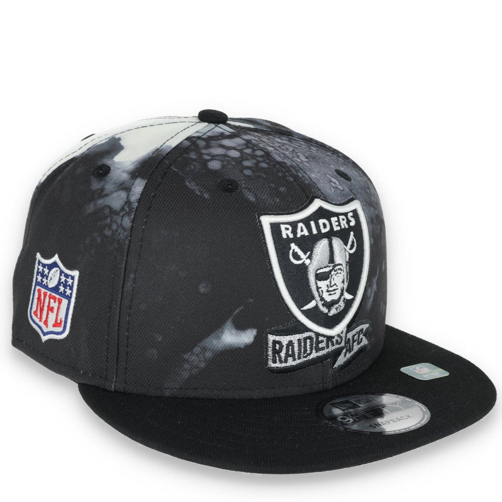 New Era Las Vegas Sideline Ink Dye 9FIFTY Snapback Hat-Black product image 1, provided for visual reference and product